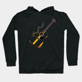 acoustic guitar instrument Hoodie